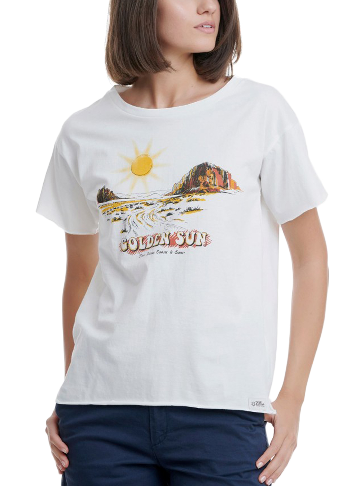   Funky Buddha | Golden Sun Tee | Womens T-Shirts