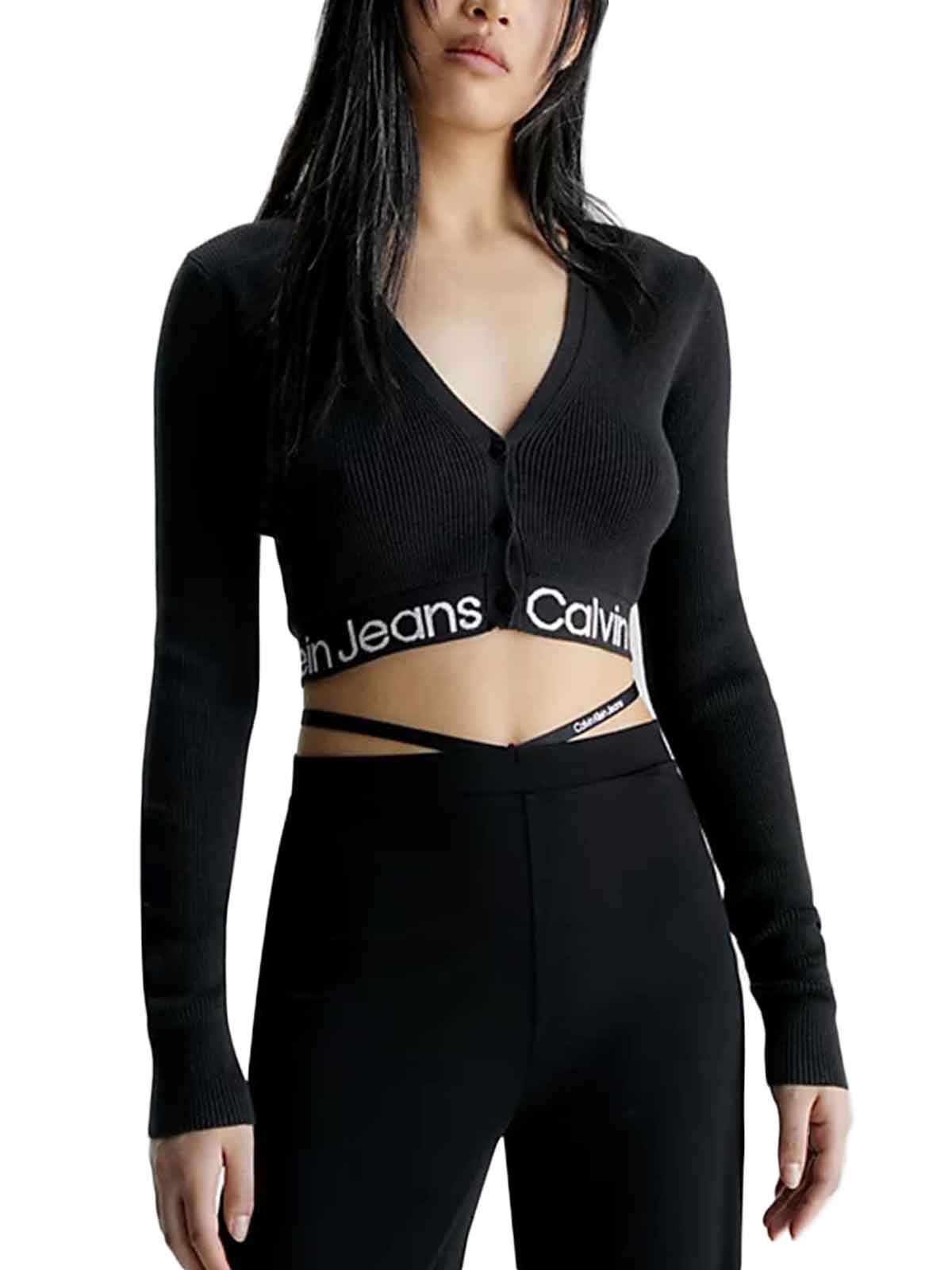   Calvin Klein | Intarsia Sweater Cardigan |  