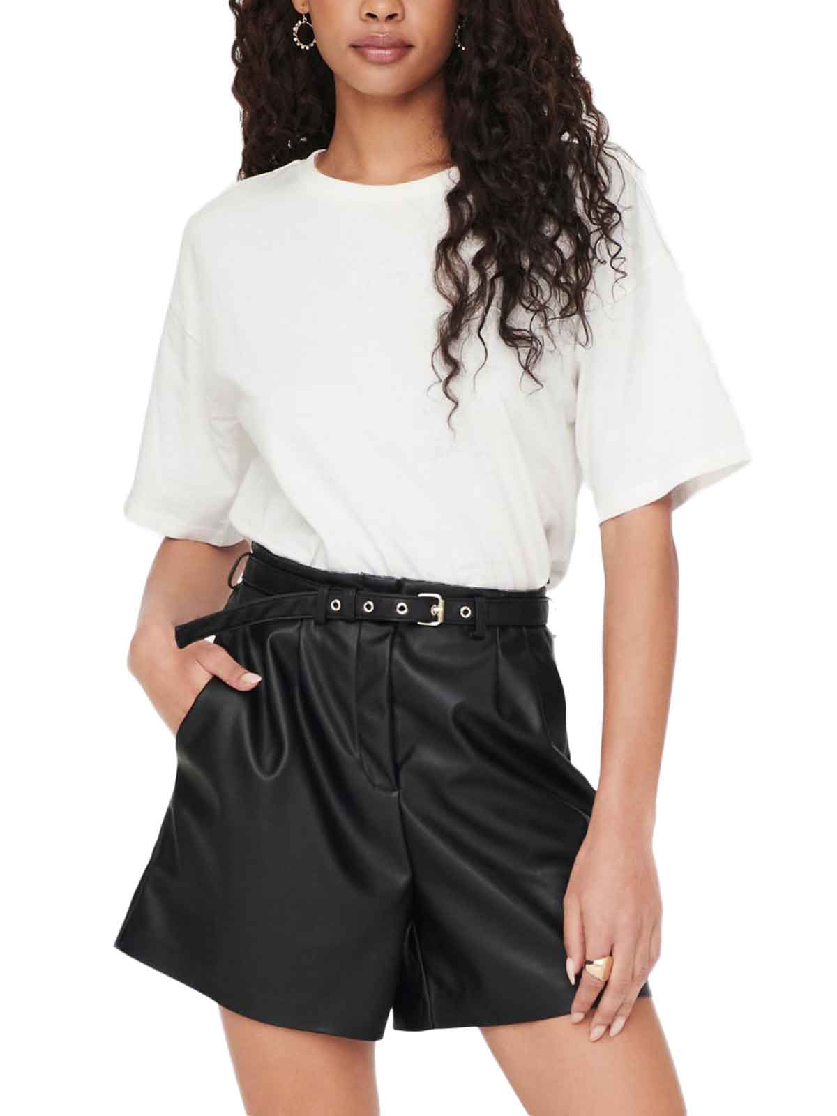   Only | Heidi Faux Leather Shorts |  