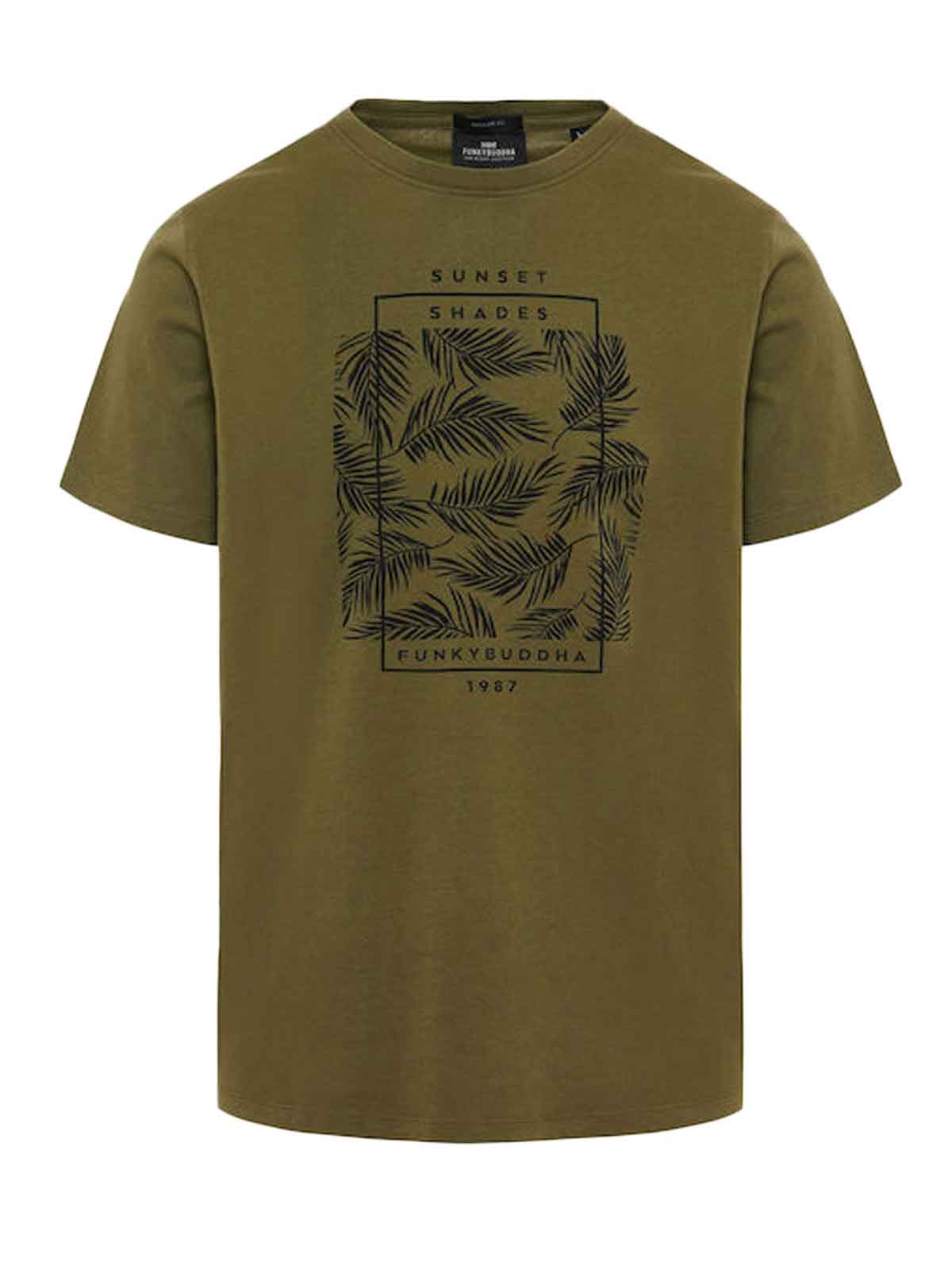   Funky Buddha | T-shirt  botanic frame  |  