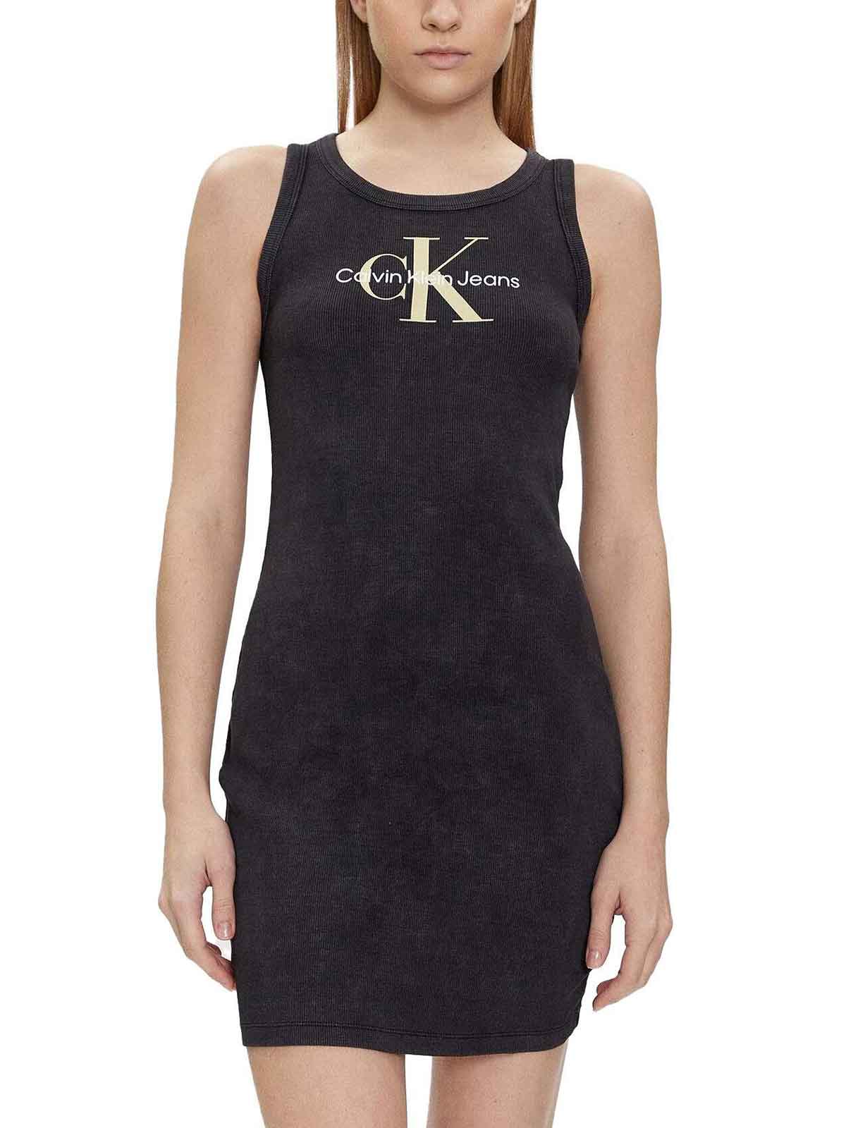   Calvin Klein | Archival Monologo Rib Tank Dress |  
